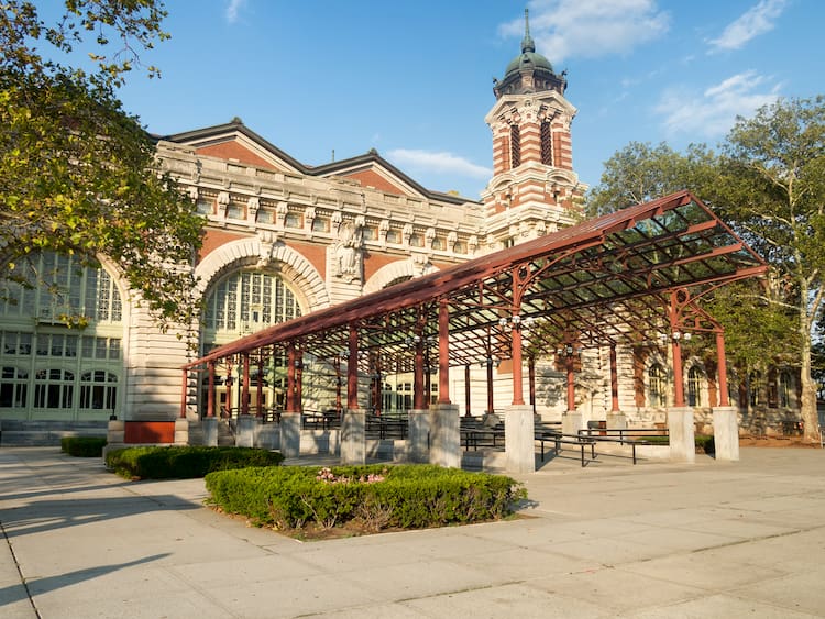 Entrance to the Ellis Island Museum of Immigration in New York