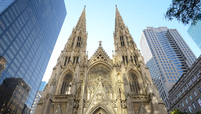 exterior of St. Patrick's Cathedral in New York City