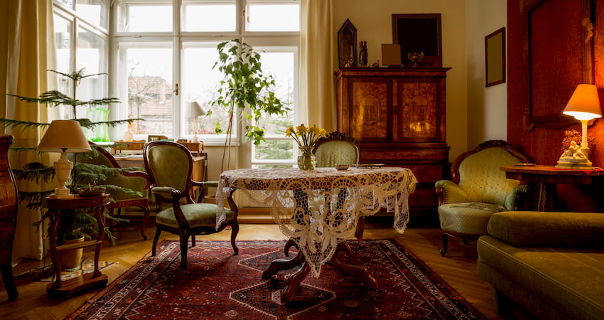 interior of a tenement-era New York City apartment