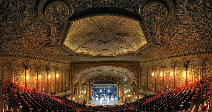 The interior of the United Palace Theatre.