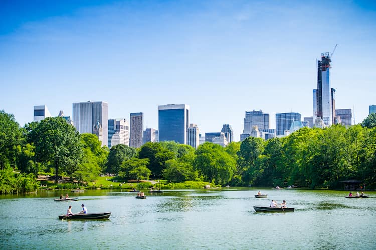 Rowboats in Central Park