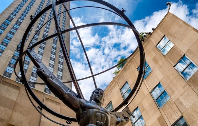 Atlas sculpture in front of Rockefeller Center